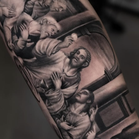 Last Supper Tattoo Design Thumbnail